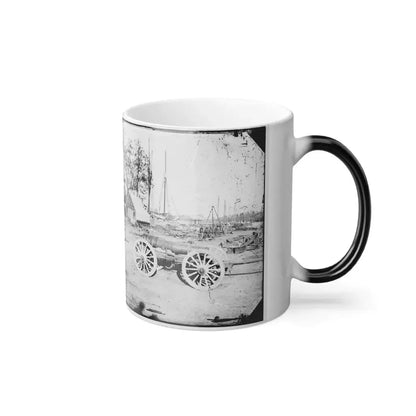 Broadway Landing, Appomattox River, Virginia. Park of Artillery(3) (U.S. Civil War) Color Changing Coffee Mug 11oz - Go Mug Yourself