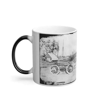 Broadway Landing, Appomattox River, Virginia. Park of Artillery(3) (U.S. Civil War) Color Changing Coffee Mug 11oz - Go Mug Yourself