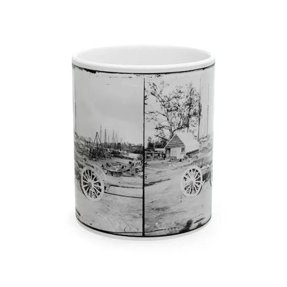 Broadway Landing, Appomattox River, Virginia. Park Of Artillery(3) (U.S. Civil War) White Coffee Mug 11oz - Go Mug Yourself