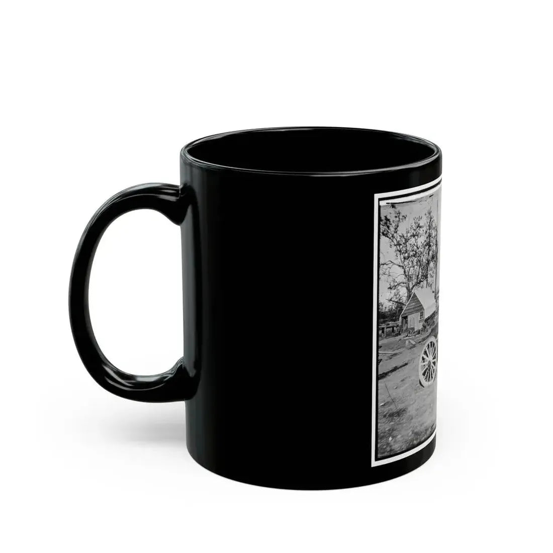 Broadway Landing, Appomattox River, Virginia. Park Of Artillery (U.S. Civil War) Black Coffee Mug - Go Mug Yourself
