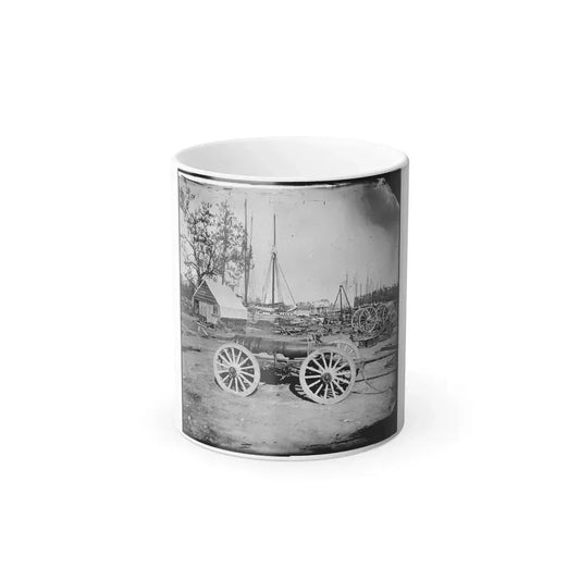 Broadway Landing, Appomattox River, Virginia. Park of Artillery (U.S. Civil War) Color Changing Coffee Mug 11oz Default Title 11oz - Go Mug Yourself