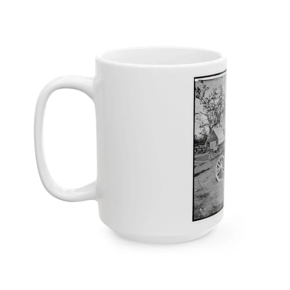 Broadway Landing, Appomattox River, Virginia. Park Of Artillery (U.S. Civil War) White Coffee Mug - Go Mug Yourself