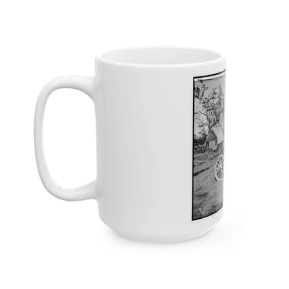 Broadway Landing, Appomattox River, Virginia. Park Of Artillery (U.S. Civil War) White Coffee Mug - Go Mug Yourself