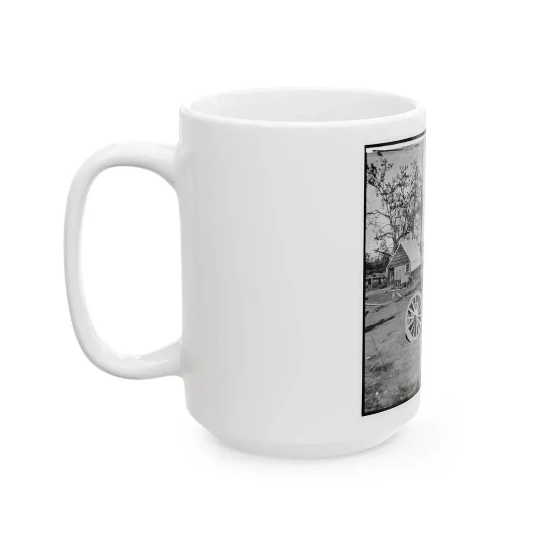 Broadway Landing, Appomattox River, Virginia. Park Of Artillery (U.S. Civil War) White Coffee Mug - Go Mug Yourself