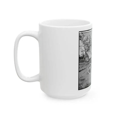 Broadway Landing, Appomattox River, Virginia. Park Of Artillery (U.S. Civil War) White Coffee Mug - Go Mug Yourself