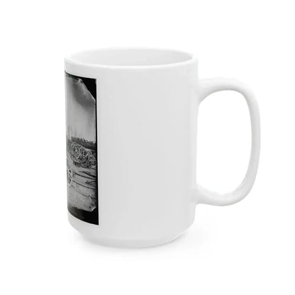 Broadway Landing, Appomattox River, Virginia. Park Of Artillery (U.S. Civil War) White Coffee Mug - Go Mug Yourself