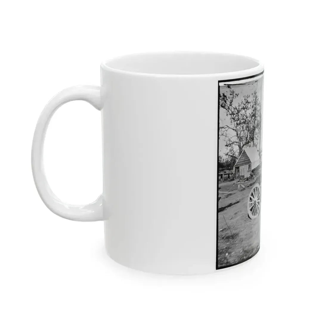 Broadway Landing, Appomattox River, Virginia. Park Of Artillery (U.S. Civil War) White Coffee Mug - Go Mug Yourself