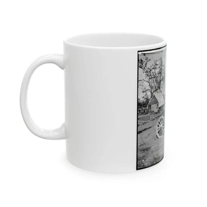 Broadway Landing, Appomattox River, Virginia. Park Of Artillery (U.S. Civil War) White Coffee Mug - Go Mug Yourself