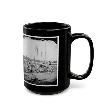 Broadway Landing, Appomattox River, Virginia. Supply Boats And Stores(2) (U.S. Civil War) Black Coffee Mug - Go Mug Yourself