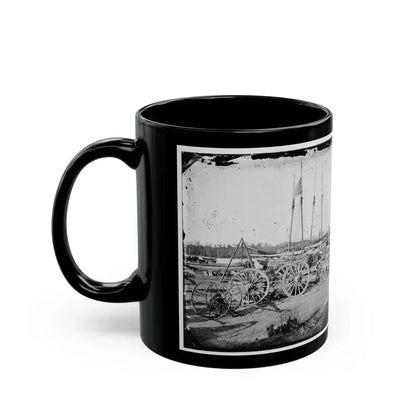 Broadway Landing, Appomattox River, Virginia. Supply Boats And Stores(2) (U.S. Civil War) Black Coffee Mug - Go Mug Yourself