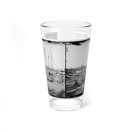 Broadway Landing, Appomattox River, Virginia. Supply Boats And Stores(2) (U.S. Civil War) Pint Glass 16oz 16oz - Go Mug Yourself