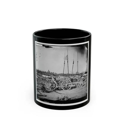 Broadway Landing, Appomattox River, Virginia. Supply Boats And Stores (U.S. Civil War) Black Coffee Mug 11oz - Go Mug Yourself