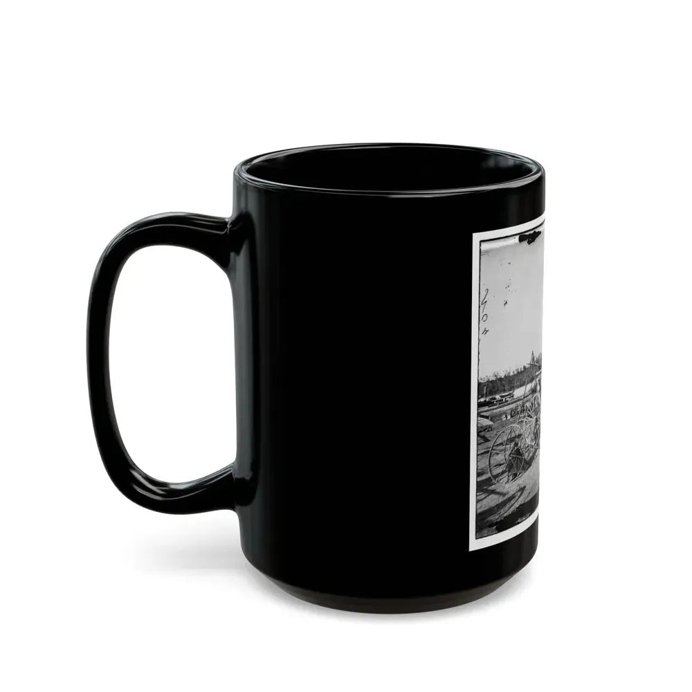 Broadway Landing, Appomattox River, Virginia. Supply Boats And Stores (U.S. Civil War) Black Coffee Mug - Go Mug Yourself