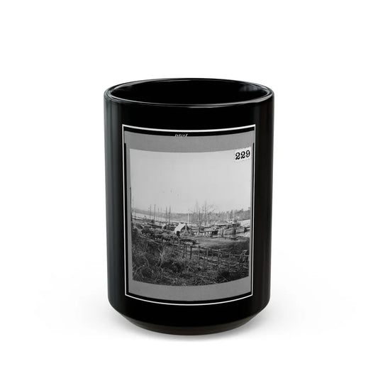 Broadway Landing, Appomattox River, Virginia (U.S. Civil War) Black Coffee Mug-15oz-Go Mug Yourself