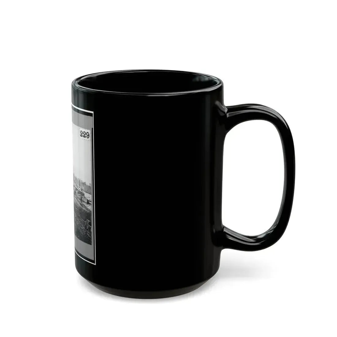 Broadway Landing, Appomattox River, Virginia (U.S. Civil War) Black Coffee Mug - Go Mug Yourself