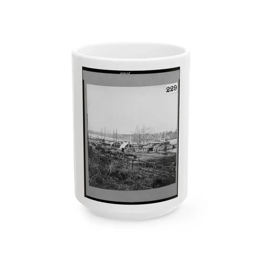 Broadway Landing, Appomattox River, Virginia (U.S. Civil War) White Coffee Mug 15oz - Go Mug Yourself