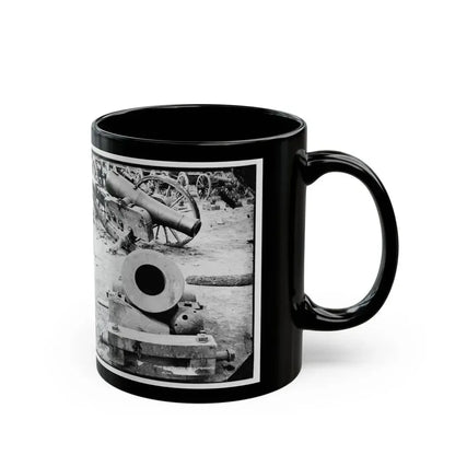 Broadway Landing, Appomattox River, Virginia. View Of Mortar And Artillery (U.S. Civil War) Black Coffee Mug - Go Mug Yourself