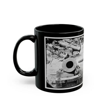 Broadway Landing, Appomattox River, Virginia. View Of Mortar And Artillery (U.S. Civil War) Black Coffee Mug - Go Mug Yourself