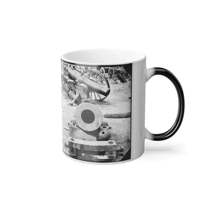 Broadway Landing, Appomattox River, Virginia. View of Mortar and Artillery (U.S. Civil War) Color Changing Coffee Mug 11oz - Go Mug Yourself