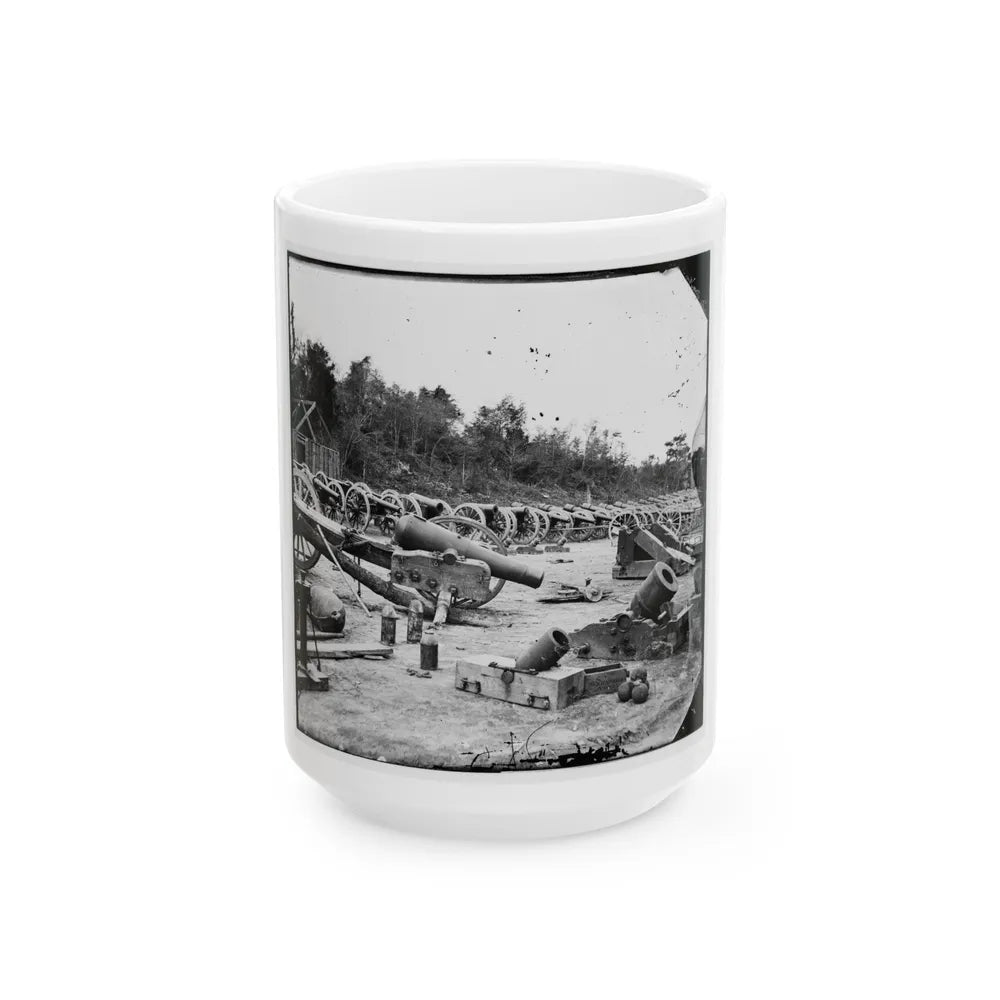 Broadway Landing, Appomattox River, Virginia. Ordnance ( ) (U.S. Civil War) White Coffee Mug-15oz-Go Mug Yourself