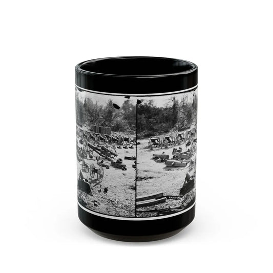 Broadway Landing, Appomattox River, Virginia. Park Of Artillery 001 (U.S. Civil War) Black Coffee Mug-15oz-Go Mug Yourself