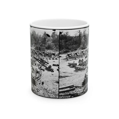 Broadway Landing, Appomattox River, Virginia. Park Of Artillery 001 (U.S. Civil War) White Coffee Mug-11oz-Go Mug Yourself