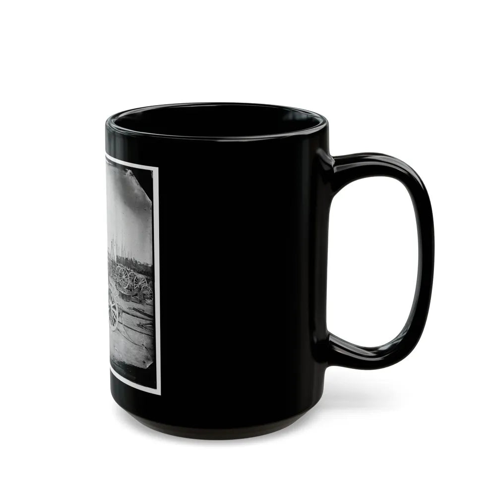 Broadway Landing, Appomattox River, Virginia. Park Of Artillery (U.S. Civil War) Black Coffee Mug-Go Mug Yourself