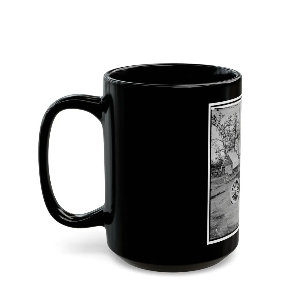 Broadway Landing, Appomattox River, Virginia. Park Of Artillery (U.S. Civil War) Black Coffee Mug-Go Mug Yourself