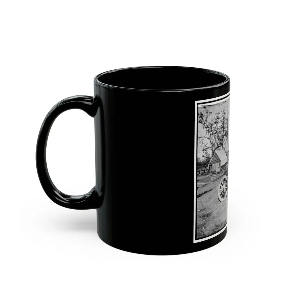 Broadway Landing, Appomattox River, Virginia. Park Of Artillery (U.S. Civil War) Black Coffee Mug-Go Mug Yourself