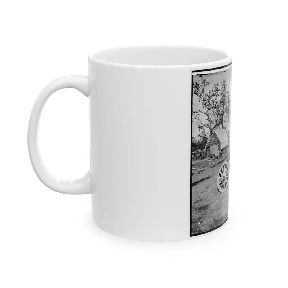 Broadway Landing, Appomattox River, Virginia. Park Of Artillery (U.S. Civil War) White Coffee Mug-Go Mug Yourself