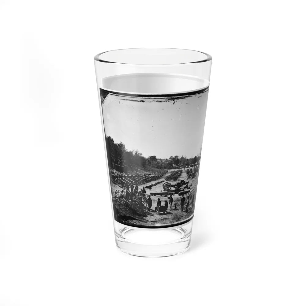 Broadway Landing, Appomattox River, Virginia. Park Of Artillery(2) (U.S. Civil War) Pint Glass 16oz-Go Mug Yourself