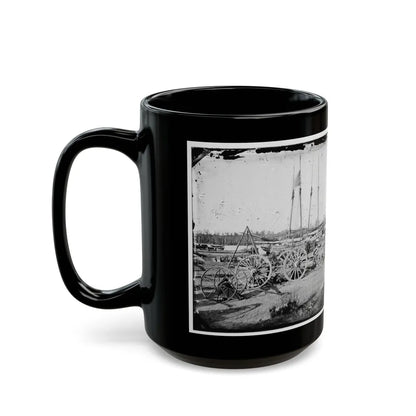 Broadway Landing, Appomattox River, Virginia. Supply Boats And Stores(2) (U.S. Civil War) Black Coffee Mug-Go Mug Yourself