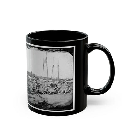 Broadway Landing, Appomattox River, Virginia. Supply Boats And Stores(2) (U.S. Civil War) Black Coffee Mug-Go Mug Yourself