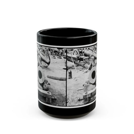 Broadway Landing, Appomattox River, Virginia. View Of Mortar And Artillery (U.S. Civil War) Black Coffee Mug-15oz-Go Mug Yourself