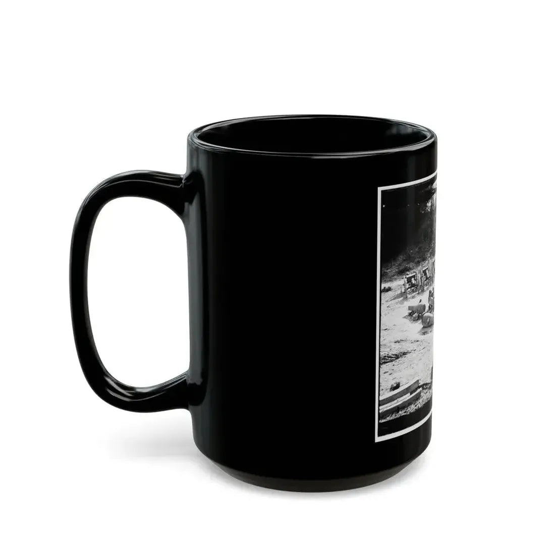 Broadway Landing, Va. Federal Ordnance At The Depot; Another View (U.S. Civil War) Black Coffee Mug - Go Mug Yourself