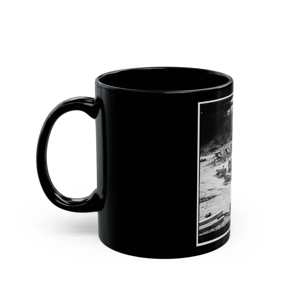 Broadway Landing, Va. Federal Ordnance At The Depot; Another View (U.S. Civil War) Black Coffee Mug - Go Mug Yourself