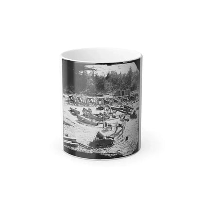 Broadway Landing, Va. Federal Ordnance at the Depot; Another View (U.S. Civil War) Color Changing Coffee Mug 11oz Default Title 11oz - Go Mug Yourself