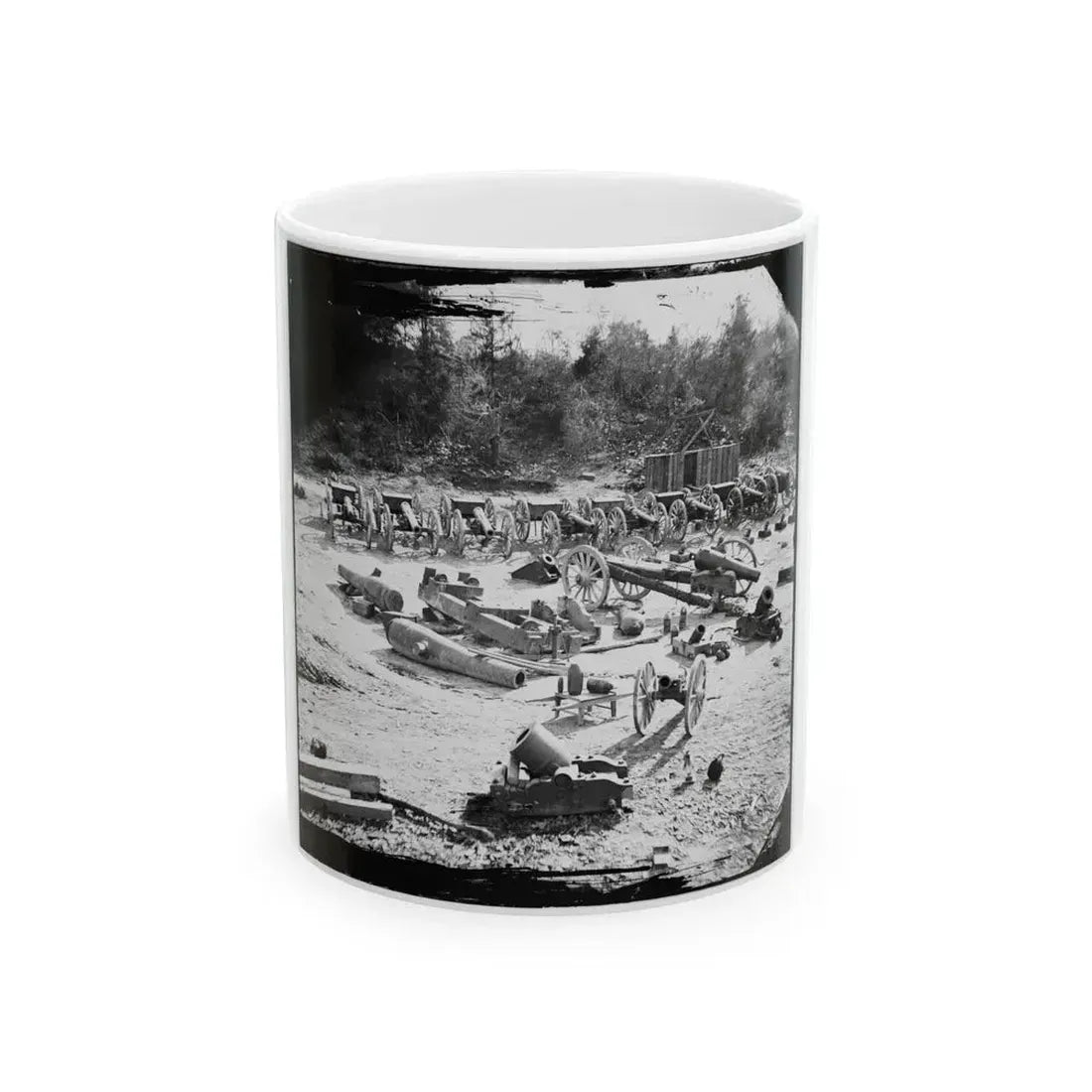 Broadway Landing, Va. Federal Ordnance At The Depot; Another View (U.S. Civil War) White Coffee Mug 11oz - Go Mug Yourself