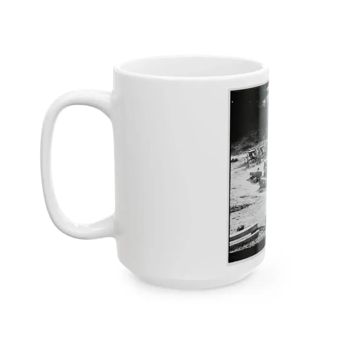 Broadway Landing, Va. Federal Ordnance At The Depot; Another View (U.S. Civil War) White Coffee Mug - Go Mug Yourself