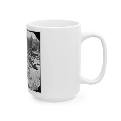 Broadway Landing, Va. Federal Ordnance At The Depot; Another View (U.S. Civil War) White Coffee Mug - Go Mug Yourself
