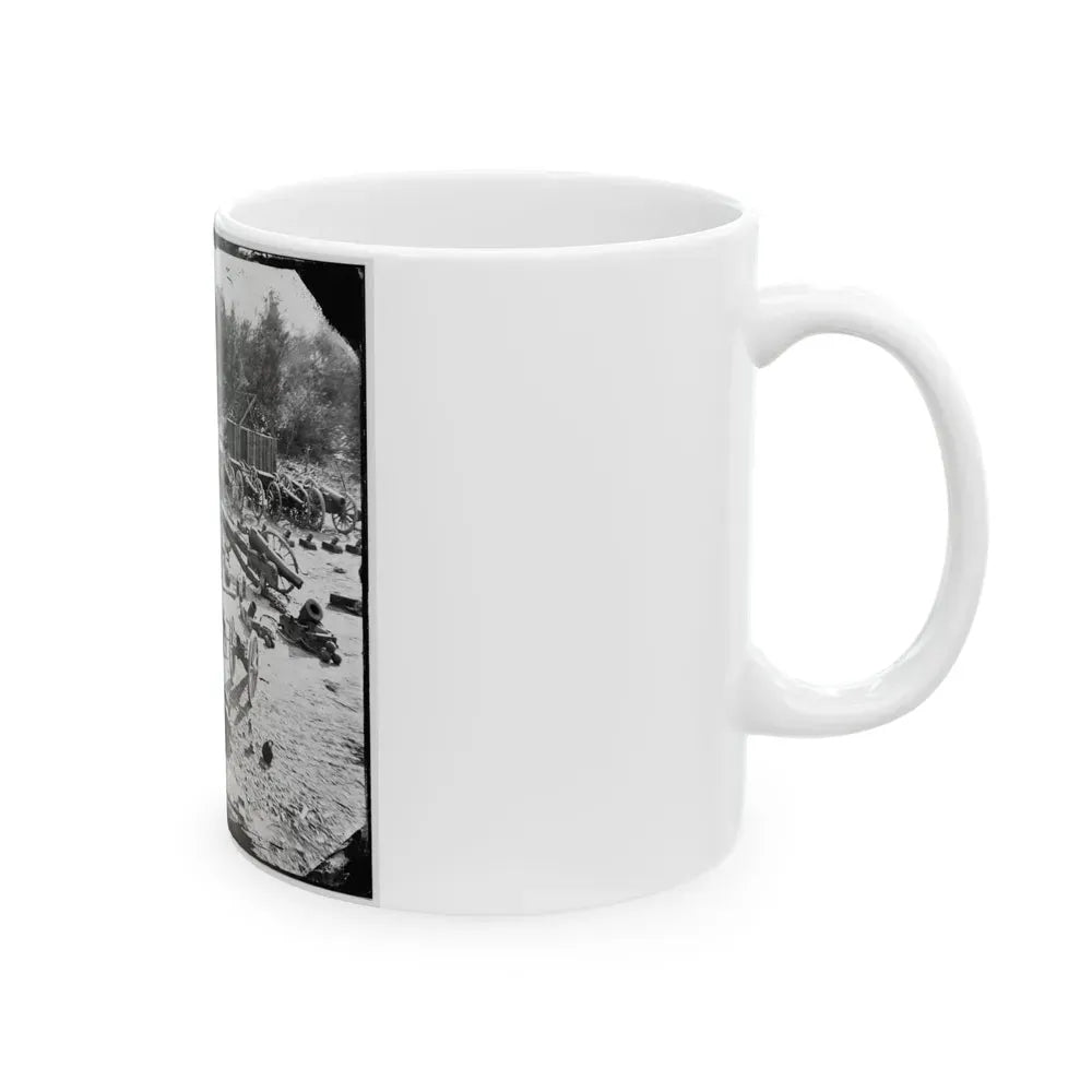 Broadway Landing, Va. Federal Ordnance At The Depot; Another View (U.S. Civil War) White Coffee Mug - Go Mug Yourself
