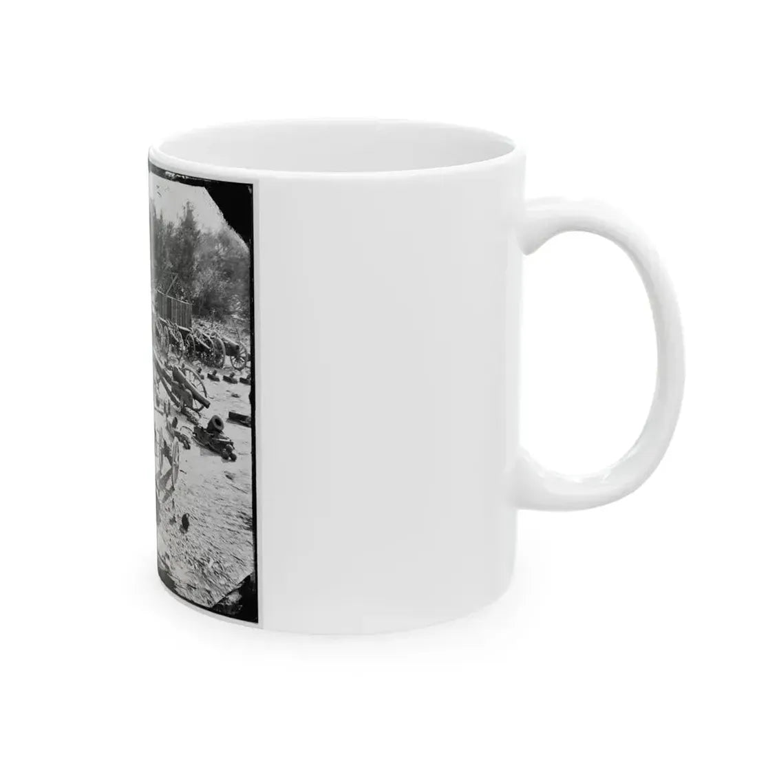 Broadway Landing, Va. Federal Ordnance At The Depot; Another View (U.S. Civil War) White Coffee Mug - Go Mug Yourself