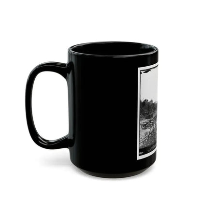 Broadway Landing, Va. Federal Ordnance At The Depot (U.S. Civil War) Black Coffee Mug - Go Mug Yourself