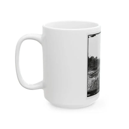 Broadway Landing, Va. Federal Ordnance At The Depot (U.S. Civil War) White Coffee Mug - Go Mug Yourself