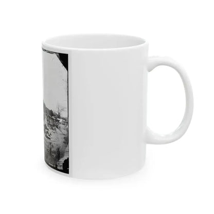 Broadway Landing, Va. Federal Ordnance At The Depot (U.S. Civil War) White Coffee Mug - Go Mug Yourself