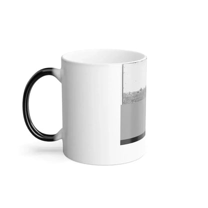 Broadway Landing, Va. Pontoon Bridge Across the Appomattox (U.S. Civil War) Color Changing Coffee Mug 11oz - Go Mug Yourself