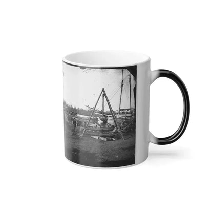 Broadway Landing, Va.  Tripod Artillery Swing by the Appomattox (U.S. Civil War) Color Changing Coffee Mug 11oz - Go Mug Yourself