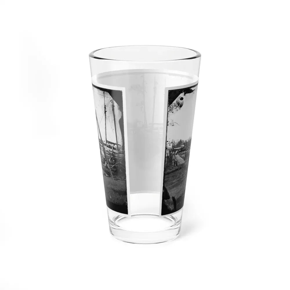 Broadway Landing, Va.  Tripod Artillery Swing By The Appomattox (U.S. Civil War) Pint Glass 16oz - Go Mug Yourself