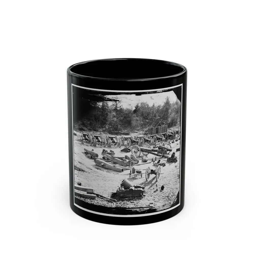 Broadway Landing, Va. Federal Ordnance At The Depot; Another View (U.S. Civil War) Black Coffee Mug-11oz-Go Mug Yourself