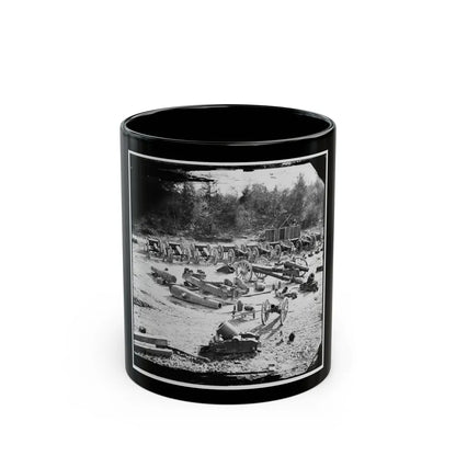 Broadway Landing, Va. Federal Ordnance At The Depot; Another View (U.S. Civil War) Black Coffee Mug-11oz-Go Mug Yourself